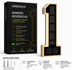 Números residenciais Vindahls | Iluminados e movidos a energia solar