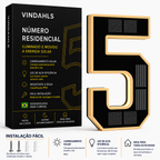 Números residenciais Vindahls | Iluminados e movidos a energia solar