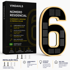 Números residenciais Vindahls | Iluminados e movidos a energia solar