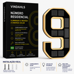 Números residenciais Vindahls | Iluminados e movidos a energia solar