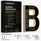Números residenciais Vindahls | Iluminados e movidos a energia solar