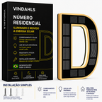 Números residenciais Vindahls | Iluminados e movidos a energia solar