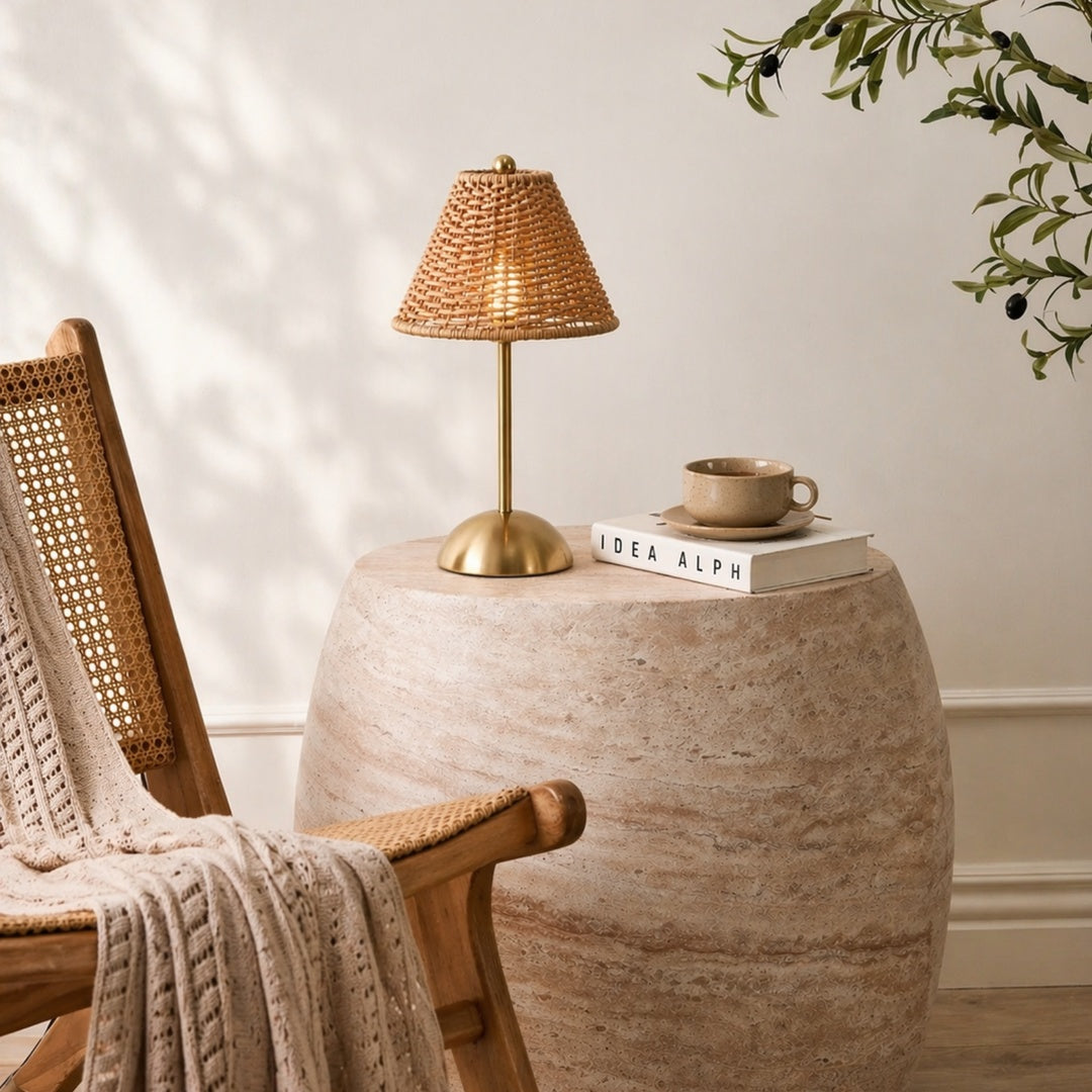 Kvällsro | Luminária de mesa em bambu sem fio